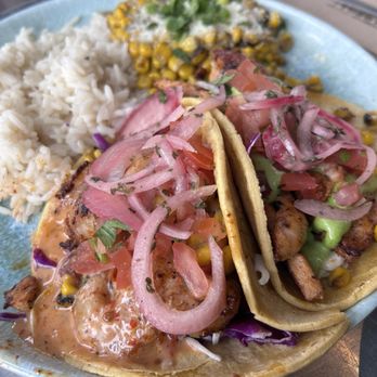 California Fish Grill - CAJUN SHRIMP TACO and CAJUN SALMON TACO COMBO - Seafood Near Me - Rosemead, California