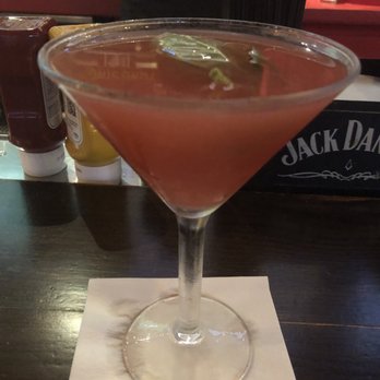 Grease Burger Beer and Whiskey Bar - Strawberry Basil Martini- half off for happy hour - Burgers Near Me - West Palm Beach, Florida Grease Burger Beer and Whiskey Bar - Strawberry Basil Martini- half off for happy hour - Burgers Near Me - West Palm Beach, Florida