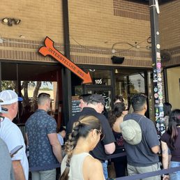 Line waiting to get in