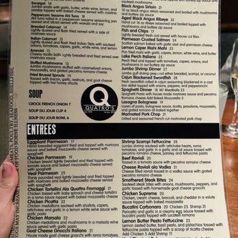 Quatro's - Menu - Italian Near Me - Monroe, Michigan Quatro's - Menu - Italian Near Me - Monroe, Michigan