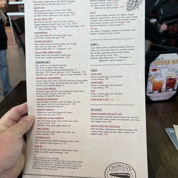 Cigar City Brewing - a menu for a drink - Breweries Near Me - Tampa, Florida