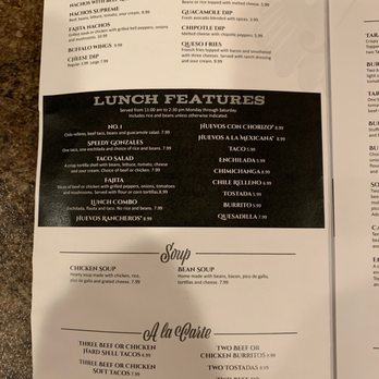 El Tarasco - a menu for a restaurant - Mexican Near Me - Minocqua, Wisconsin El Tarasco - a menu for a restaurant - Mexican Near Me - Minocqua, Wisconsin