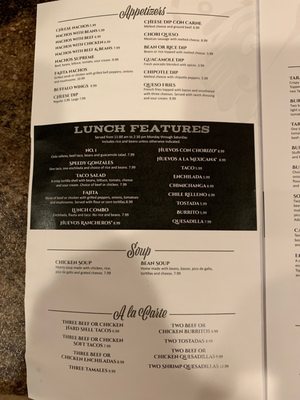 Menu photo 2 El Tarasco Minocqua, WI Menu photo 2 El Tarasco Minocqua, WI