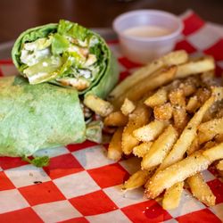 Parry's Pizzeria & Taphouse - I had the Cali wrap with parmesan dusted fries