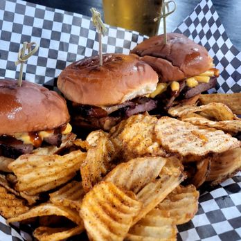 The Boiler Room - Brisket and Mac N Cheese Sliders - Bowling Near Me - Florence, Alabama The Boiler Room - Brisket and Mac N Cheese Sliders - Bowling Near Me - Florence, Alabama