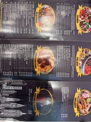 Menu photo 1 Gyro King Houston, TX