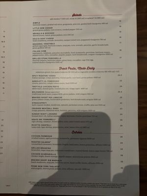 Menu photo 1 North Italia Katy, TX