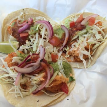 Got Wabo Fish Tacos - Shrimp tacos $8 for 3. Notice the extra tortilla for each taco! - Food Trucks Near Me Got Wabo Fish Tacos - Shrimp tacos $8 for 3. Notice the extra tortilla for each taco! - Food Trucks Near Me