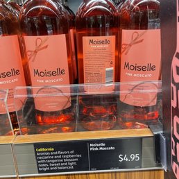 a display of bottles of moscale wine a display of bottles of moscale wine
