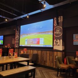Rileys Sports Bar - Seating! Huge sports TV