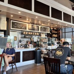 Cafe Ficelle - Interior space with coffee menu