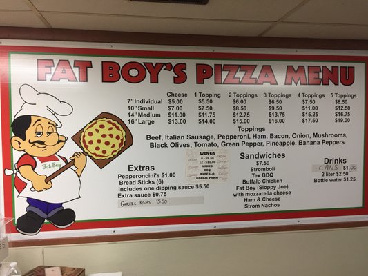 Menu photo 2 Fat Boys Pizza Newburgh, IN