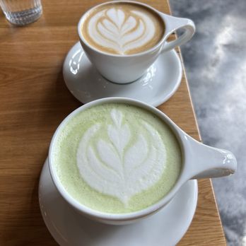 Sunny Side Breakfast - Matcha Latte and Vanilla Latte ~ $7 each - Breakfast & Brunch Near Me - Sacramento, California Sunny Side Breakfast - Matcha Latte and Vanilla Latte ~ $7 each - Breakfast & Brunch Near Me - Sacramento, California