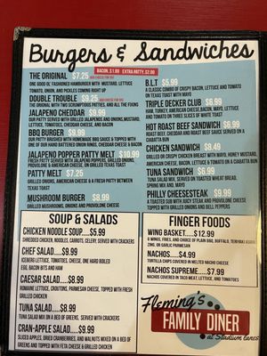 Menu photo 1 Flemings Family Diner San Angelo, TX