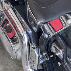Alter Ego Motorcycle - New passenger footrest with extension stowed.