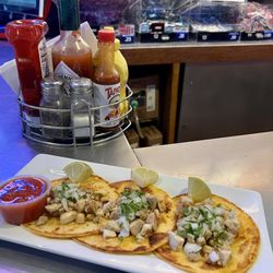 Pork street tacos.