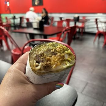El Burro Loco - The burrito was pretty big. This was just half. - Mexican Near Me - Orlando, Florida