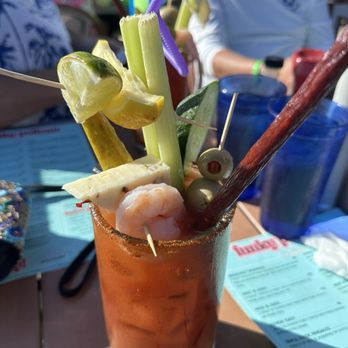 Funky Pelican - Funky Bloody Mary. - Seafood Near Me - Flagler Beach, Florida