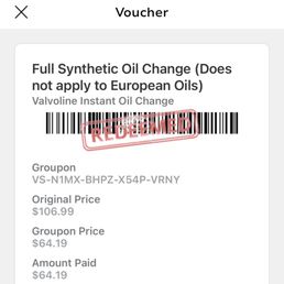 My Groupon voucher which i still was charged another 35.00 My Groupon voucher which i still was charged another 35.00
