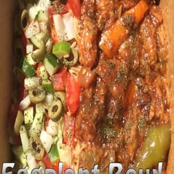 Mazar's Kitchen - Eggplant Bowl (VEGAN)
- Rich in flavour Sauté Eggplant Stew Cooked with Garlic, Red Peppers and Baked with Spices