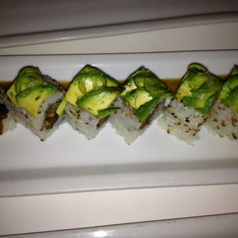 Lucky Robot Restaurant - The Vegepillar - miso grilled eggplant, sesame, pickled cucumber, carrot, avocado - Sushi Bars Near Me - Austin, Texas Lucky Robot Restaurant - The Vegepillar - miso grilled eggplant, sesame, pickled cucumber, carrot, avocado - Sushi Bars Near Me - Austin, Texas