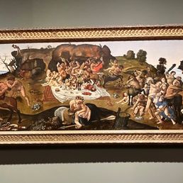 The Fight between the Lapiths and the Centaurs by Piero di Cosimo. The Fight between the Lapiths and the Centaurs by Piero di Cosimo.