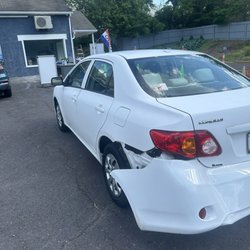 North Penn Soft Cloth - Damage to rear bumper after exiting car wash.