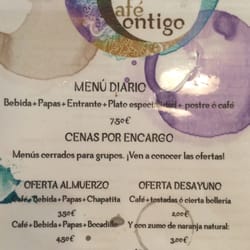 Café Contigo - Carta