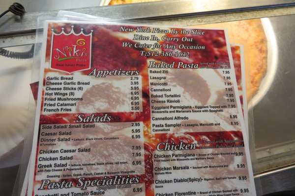 Menu photo 7 Niki's Pizza Round Rock, TX