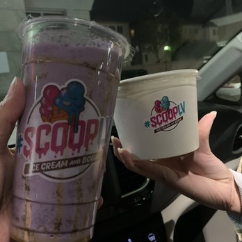 Scoop LV - Ube Shake and 2 scoops of ice cream. - Bubble Tea Near Me - Las Vegas, Nevada