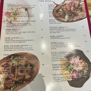 Purple Roots - Menu front - Filipino Near Me - Jacksonville, Florida