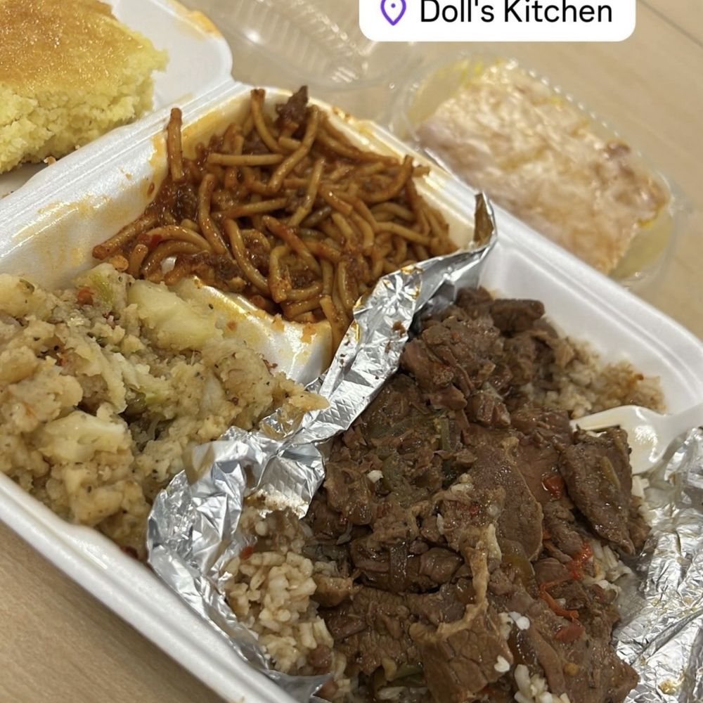Doll's Kitchen - Peppered steak special - Soul Food Near Me - Fresno, California Doll's Kitchen - Peppered steak special - Soul Food Near Me - Fresno, California