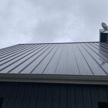 Johnny Tsunami - A post shot of metal roof cleaning! - Window Washing Near Me - Seattle, Washington Johnny Tsunami - A post shot of metal roof cleaning! - Window Washing Near Me - Seattle, Washington