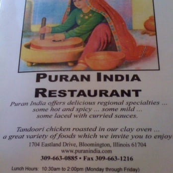 Puran Indian Restaurant - Indian Near Me - Bloomington, Illinois
