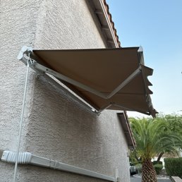 Awning installation. Awning installation.
