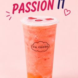 Passion It
Looking for something light, fruity and refreshing?
Passion It is one of our favorite summer drinks. This bright fruit slu