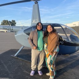 Us pictured with the Lite Flight Helicopter Us pictured with the Lite Flight Helicopter