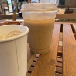 Hidden Coffee Bar - My Gibraltar and iced latte with Strauss whole milk