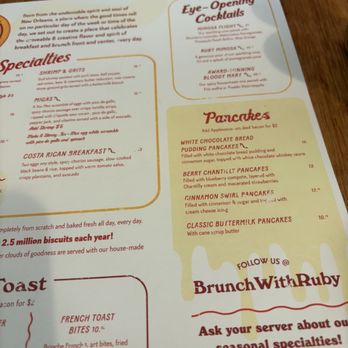 Ruby Slipper Pensacola - Menu - Breakfast & Brunch Near Me - Pensacola, Florida Ruby Slipper Pensacola - Menu - Breakfast & Brunch Near Me - Pensacola, Florida
