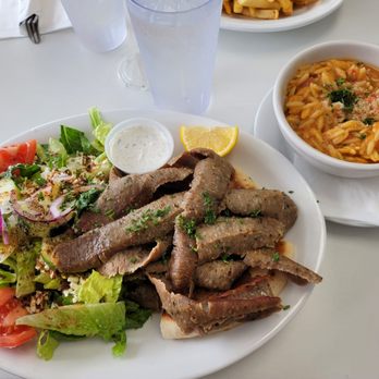 It’s All Greek - Gyro Platter with Salad and Orzo - Greek Near Me - West Palm Beach, Florida It’s All Greek - Gyro Platter with Salad and Orzo - Greek Near Me - West Palm Beach, Florida