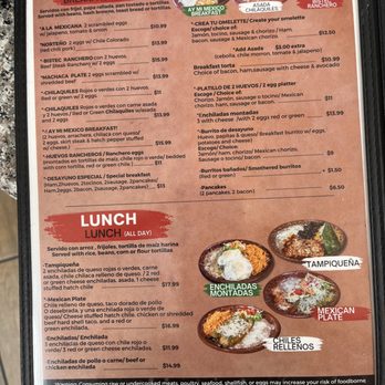 Ay Mi Mexico Restaurant - Menu - Mexican Near Me - Albuquerque, New Mexico