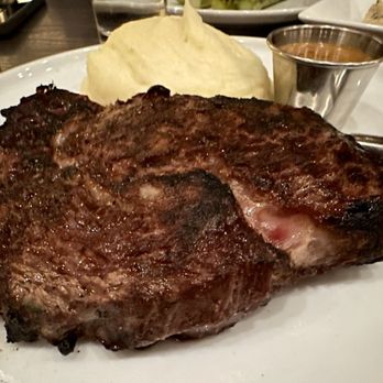 Vine and Oak Tavern - Ribeye- normally served with asparagus but subbed it out for mashed potatoes. - Comfort Food Near Me - Cranford, New Jersey Vine and Oak Tavern - Ribeye- normally served with asparagus but subbed it out for mashed potatoes. - Comfort Food Near Me - Cranford, New Jersey