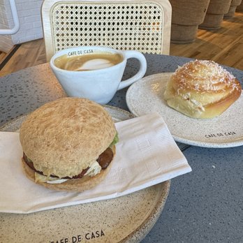 Cafe de Casa - Egg sandwich, cappuccino, and coconut croissant - Coffee & Tea Near Me - San Francisco, California Cafe de Casa - Egg sandwich, cappuccino, and coconut croissant - Coffee & Tea Near Me - San Francisco, California