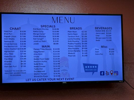 Menu photo 1 Bikaner Sweets Chaat Cafe Sunnyvale, CA Menu photo 1 Bikaner Sweets Chaat Cafe Sunnyvale, CA