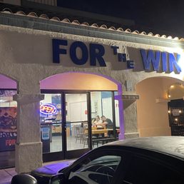 Exterior and signage...not so visible at night from the street.