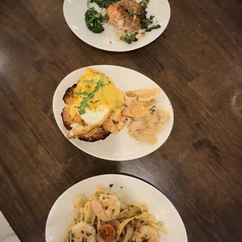 Great Maple - Sample sizes from the main dishes at the table - Breakfast & Brunch Near Me - Anaheim, California