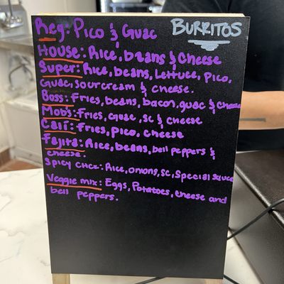Menu photo 1 El Burrito House Redding, CA