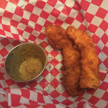 Lucy's Fried Chicken - Chicken tenders after we devoured most of them - New American Near Me - Austin, Texas