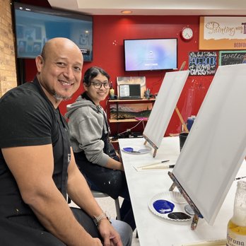 Painting with a Twist - Javier & Xemina blank canvas ! - Paint & Sip Near Me - Bedford, Texas Painting with a Twist - Javier & Xemina blank canvas ! - Paint & Sip Near Me - Bedford, Texas