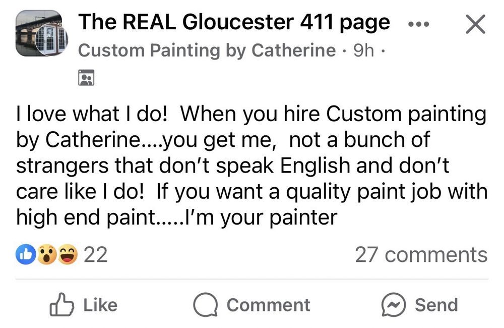 CUSTOM PAINTING BY CATHERINE Updated August 2024 Yorktown, Virginia